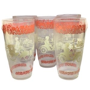 Set of 5 Vintage Hazel Atlas Drinkware